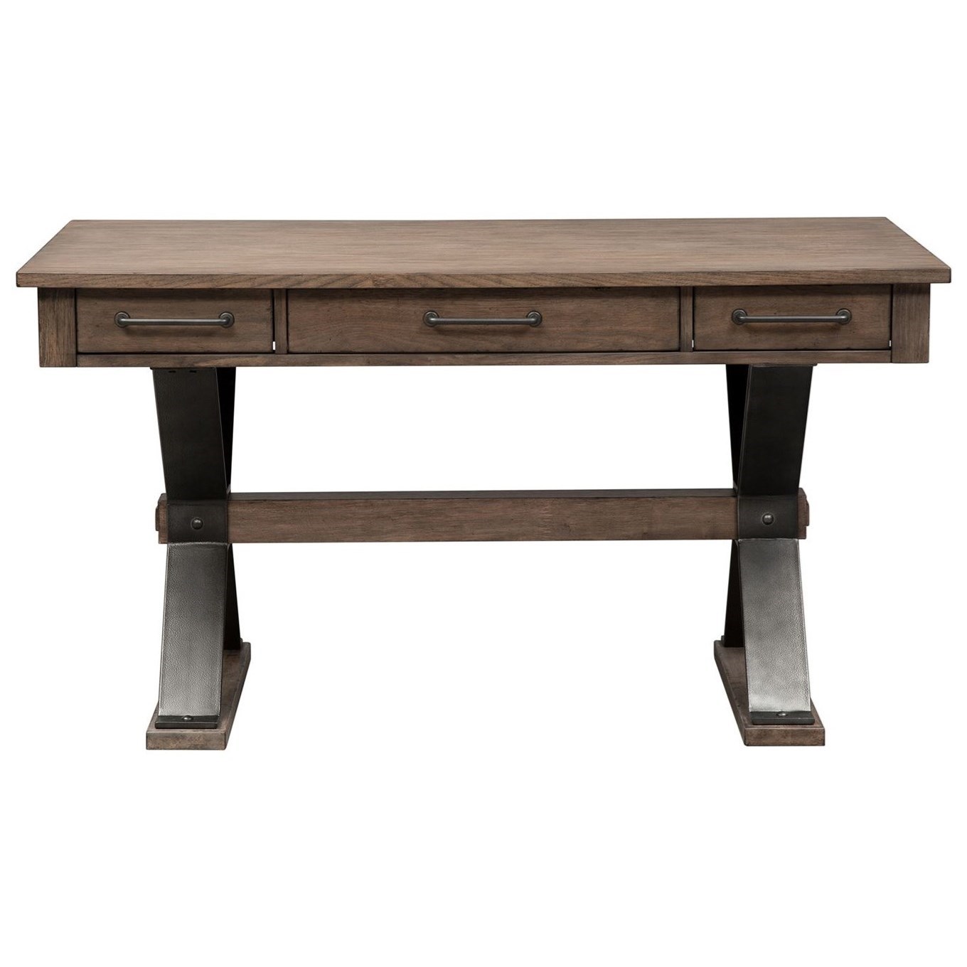 Liberty Furniture Sonoma Road Contemporary Writing Desk with Trestle